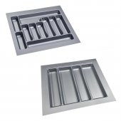 Çekmece İçi Kaşıklık ve Kepçelik 2 li Set 55 x 49 cm Gri - 1