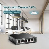 TL OMADA RR TL-SF1005LP 4 PORT PoE SWITCH,41W,250m - 5