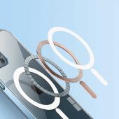 Apple iPhone 13 Pro Max 6.7 Kılıf Tacsafe Wireless Manyetik Şeffaf Kapak - 4