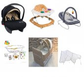 Almiron Kids Bebek Çeyiz Seti 11 Parça Ana Kucağı Yürüteç Beşik Puset Küvet Takımı 769995689565 - 1