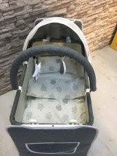 Almira Kids Bebek Çeyiz Seti 12 Parça Çift Yön Bebek Arabası Beşik Ana Kucağı Yürüteç Küvet Takımı - 3