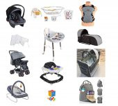 Almira Kids 16 Parça Set Çift Yön Bebek Arabası Beşik Küvet Takımı Portbebe Kanguru Puset Ana kucağı - 1