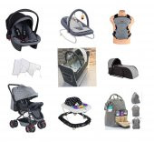 Almira Kids 9 parça Çift Yön Bebek Arabası Portbebe Kanguru Sallanır Beşik Puset - 2