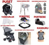 AlmiraKids 9 parça Çift Yön Bebek Arabası Mama Sandalyesi Portbebe Kanguru Sallanır Beşik Puset thumbnail 2