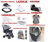 Almira Kids Bebek Çeyiz Seti 11 Parça Çift Yön Bebek Arabası Beşik Ana Kucağı Yürüteç Katlanır Küvet - 2