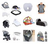 AlmiraKids 15 Parça Set Bebek Arabası Beşik Puset Katlanır Küvet Yürüteç Kanguru Portbebe Ana Kucağı - 1