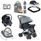 Bebek Çeyiz Seti Lets Go 6 Parça Çift Yön Bebek Arabası Beşik Ana kucağı Yürüteç Puset Yağmurluk - 1