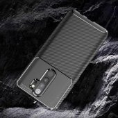 Xiaomi Redmi Note 8 Pro Kılıf Antişok Karbon Silikon Kapak + Cam - 4