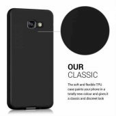 Samsung Galaxy A3 2017 Kılıf Mat Silikon Kılıf + Kırılmaz Cam - 3