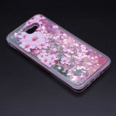 Samsung Galaxy J7 Prime Kılıf Marshmelo Simli Sıvılı Silikon - 4