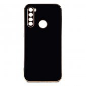Xiaomi Redmi Note 8 Kılıf Kamera Korumalı Gold Kenarlı Silikon Kapak - 6