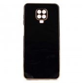 Xiaomi Redmi Note 9 Pro Kılıf Kamera Korumalı Gold Kenarlı Silikon Kapak - 7