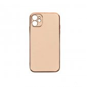 Apple iPhone 11 Kılıf Kamera Korumalı Gold Kenarlı Silikon Kapak - 10