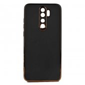Xiaomi Redmi Note 8 Pro Kılıf Kamera Korumalı Gold Kenarlı Silikon Kapak - 9