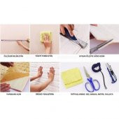 Renkli Duvarlar Kendinden Yapışkanlı Newwal Esnek Krem Sünger Tuğla Duvar Paneli thumbnail 1