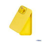 Schitec Deluxe İphone 13 Pro Mat Kılıf Sarı - 3
