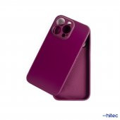 ScHitec Deluxe İphone 13 Pro Mat Kılıf Mor - 3