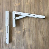 Mandallı Katlanabilir Masa Konsolu Dereceli 1 Çift Beyaz 40cm Dereceli - 4