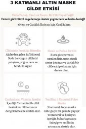 Dermal 2 ADET Tek Kullanımlık 3 Katmanlı Rose Altın Folyo Göz Maskesi - 4