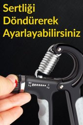 Telvesse Sayaçlı El Yayı 5-60 kg Bilek Güçlendirici Alet Ayarlanabilir Fitness Egzersiz Mavi 5-60 kg - 2