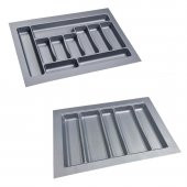 Çekmece İçi Kaşıklık ve Kepçelik 2 li Set 67 x 49 cm Gri - 1