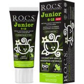 Rocs Junıor 6-12 Yaş Hindistan Cevizi & Vanilya Tadında Florürsüz Diş Macunu - 74G thumbnail 1