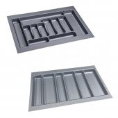 Çekmece İçi Kaşıklık ve Kepçelik 2 li Set 75 x 49 cm Gri - 1