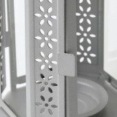 IKEA ENRUM 22 CM LAME DEKORATİF ASKILI FENER - ÇELİK MUMLUK - 2