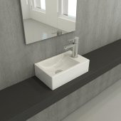 Bocchi Milano Dar Sağ Lavabo 1419-001-0126 Parlak Beyaz - 1