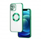 ​​​​​​Apple iPhone 12 Omega Kamera Korumalı Logo Gösteren Kılıf - 5