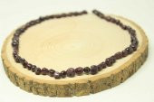 Lal (Granat) (Garnet) Taşı Doğal Parçalar Kolye (Klipsli) (25407) - 3