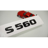 S 560 Bagaj Parlak Siyah ABS 3M 3D Yazı Logo - 1