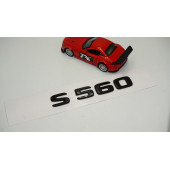 S 560 Bagaj Parlak Siyah ABS 3M 3D Yazı Logo - 2