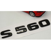 S 560 Bagaj Parlak Siyah ABS 3M 3D Yazı Logo - 3