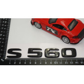 S 560 Bagaj Parlak Siyah ABS 3M 3D Yazı Logo - 5