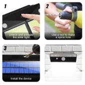 Silver Toss St-2013 Solar Güneş Enerji Aydınlatma Lambası Sensörlü 136 Led - 3
