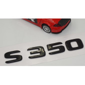 S 350 Bagaj Parlak Siyah ABS 3M 3D Yazı Logo - 3
