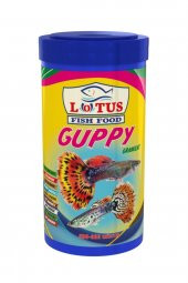 Guppy Granulat 250 ml Bitkisel Protein Karışık Lepistes Moli Kılıç Tetrazon Balık Yemi - 1
