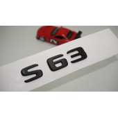 S 63 Bagaj Parlak Siyah ABS 3M 3D Yazı Logo - 1