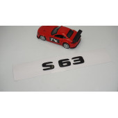 S 63 Bagaj Parlak Siyah ABS 3M 3D Yazı Logo - 2