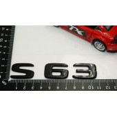 S 63 Bagaj Parlak Siyah ABS 3M 3D Yazı Logo - 5