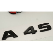 A 45 Bagaj Parlak Siyah ABS 3M 3D Yazı Logo - 3