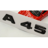 A 45 Bagaj Parlak Siyah ABS 3M 3D Yazı Logo - 4