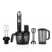KORKMAZ A457-06 MİA MULTİ BLENDER SET SİYAH/KROM - 1