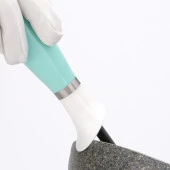 Plastik Kepçe Çorba Kepçesi Sos Çorba Kepçesi 32 cm Yeşil - 3