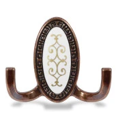 Seçil Vestiyer Duvar Askısı Dolap Elbise Askılığı Antik Bakır Metal Askı thumbnail 4