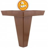 Mobilya Kanepe Koltuk Ayağı Kahverengi Baza Ayak 14 cm (4 ADET) - 1