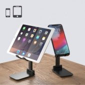 YENİ TOPTANCI® Siyah Aynalı Cep Telefonu Sabitleyici Stand Katlanabilir Ayarlanabilir Telefon Standı - 1