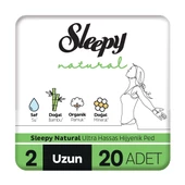 Sleepy Natural Ultra Hassas Hijyenik Ped Uzun 20 Adet Ped - 1