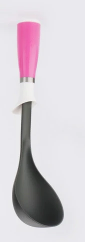 Plastik Kepçe Çorba Kepçesi Sos Çorba Kepçesi 32 cm Pembe - 2